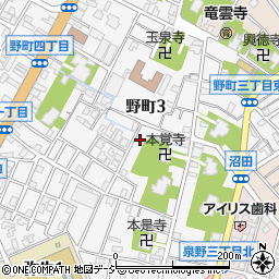 石川県金沢市野町3丁目18-45周辺の地図
