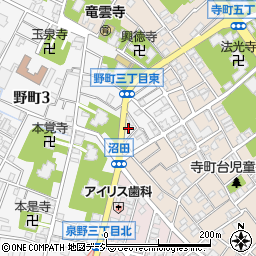 石川県金沢市野町3丁目20-15周辺の地図