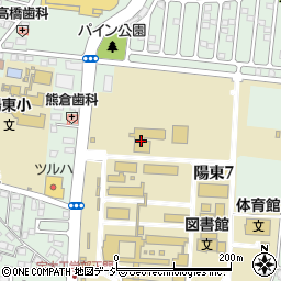 宇都宮大学　陽東キャンパス周辺の地図