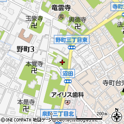 石川県金沢市野町3丁目20周辺の地図