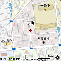 栃木県宇都宮市京町周辺の地図