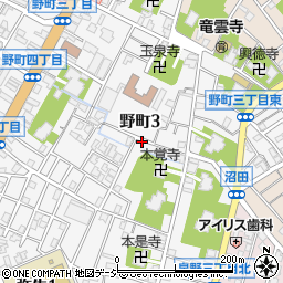 石川県金沢市野町3丁目18-47周辺の地図