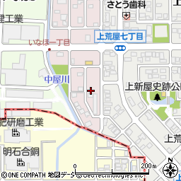 石川県金沢市中屋南53周辺の地図