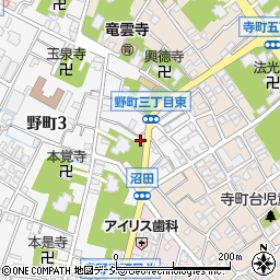 石川県金沢市野町3丁目20-9周辺の地図