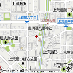 石川県金沢市上荒屋周辺の地図