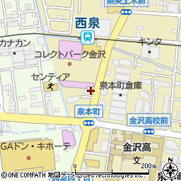 理研産業補聴器センター　金沢西泉店周辺の地図