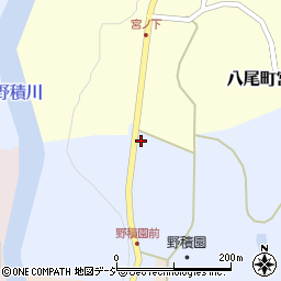 富山県富山市八尾町上ケ島34周辺の地図