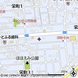 栃木県鹿沼市栄町周辺の地図