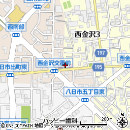 金沢西警察署西金沢交番周辺の地図