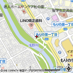 石川県金沢市もりの里2丁目104周辺の地図