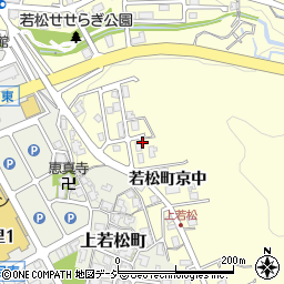 石川県金沢市若松町京中周辺の地図