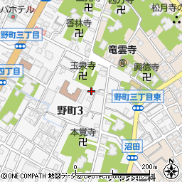 石川県金沢市野町3丁目15周辺の地図