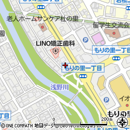 石川県金沢市もりの里2丁目124周辺の地図