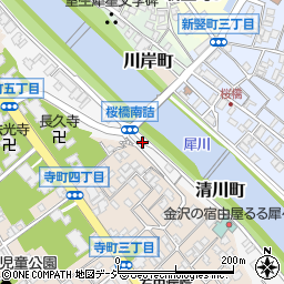 石川県金沢市清川町周辺の地図