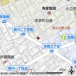 ファミリーマート金沢菊川店周辺の地図