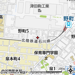 石川県金沢市野町5丁目8周辺の地図