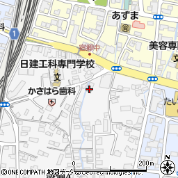 関東自動車　簗瀬営業所周辺の地図