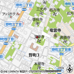 石川県金沢市野町3丁目13-1周辺の地図