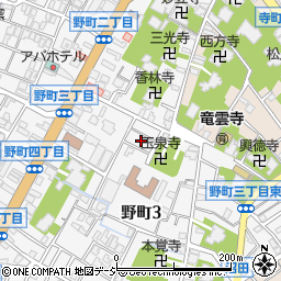 石川県金沢市野町3丁目13周辺の地図
