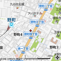 石川県金沢市野町4丁目1周辺の地図