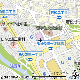 石川県金沢市もりの里1丁目171周辺の地図