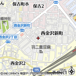 石川県金沢市西金沢新町141周辺の地図