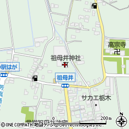 祖母井神社周辺の地図