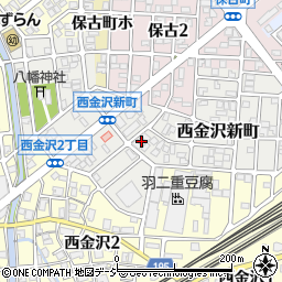 石川県金沢市西金沢新町136周辺の地図