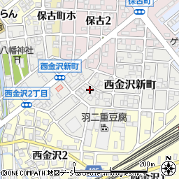 石川県金沢市西金沢新町139周辺の地図