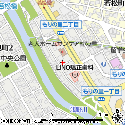 石川県金沢市もりの里2丁目148周辺の地図