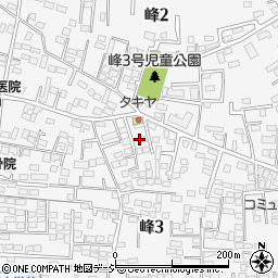 栃木県宇都宮市峰周辺の地図