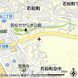 石川県金沢市若松町花田周辺の地図