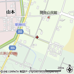富山県南砺市開発周辺の地図