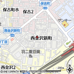 石川県金沢市西金沢新町107周辺の地図