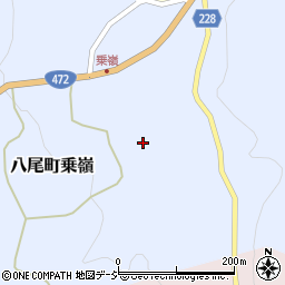 富山県富山市八尾町乗嶺752周辺の地図