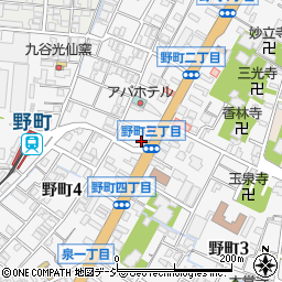 石川県金沢市野町2丁目5-10周辺の地図