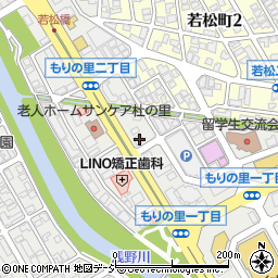 石川県金沢市もりの里1丁目206周辺の地図