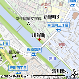 石川県金沢市川岸町周辺の地図