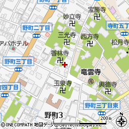 不動尊香林寺周辺の地図