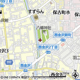 石川県金沢市西金沢新町274周辺の地図