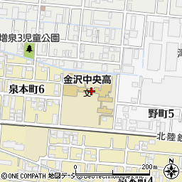 石川県庁教育委員会　やすらぎ金沢教室周辺の地図