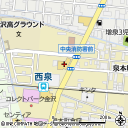 石川トヨタ自動車レクサス金沢御影周辺の地図