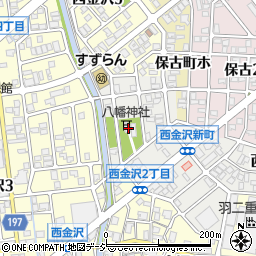 石川県金沢市西金沢新町257周辺の地図