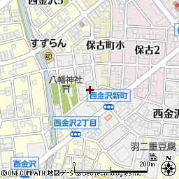 石川県金沢市西金沢新町235周辺の地図