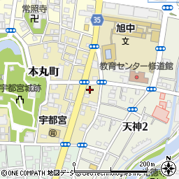 栃木県宇都宮市本丸町11-14周辺の地図