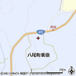 富山県富山市八尾町乗嶺78周辺の地図