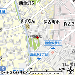 石川県金沢市西金沢新町255周辺の地図