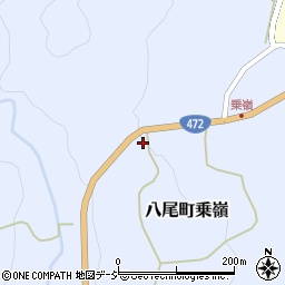 富山県富山市八尾町乗嶺72周辺の地図