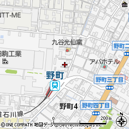 石川県金沢市野町5丁目4周辺の地図