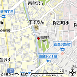 石川県金沢市西金沢新町271周辺の地図